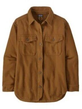 PATAGONIA WOMEN'S FJORD LOFT OVERSHIRT JACKET SHACKET SHELTER BROWN XS